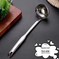 Oil Separator Spoon: 304 Stainless Steel Skimmer for Oil-Free Cooking black