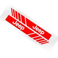 2 vnt. Automobilio juostų lipdukai Galinio vaizdo veidrodėlio atspindintys vinilo lipdukai Dekoracija Jeep Patriot Liberty Renegade Compass Grand Cherokee Wrangler raudona