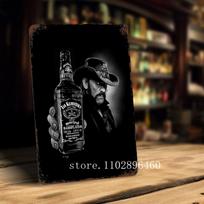 lemmy kilmister Metalinės plokštės ir ženklai sienų dekoras Vintažiniai skardos ženklai Captain Metalinis plakatas Dekoracija Barui, Pub'ui, Klubui Sienų dekoracija 30x40cm(11.8x15.7inch)