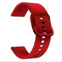 20mm 22mm Strap For Amazfit Active 2/2 Square/Bip 6 5 Smart Watch Band Silicone Wristband For Amazfit GTS/GTR 4 3 2 Bracelet Amazfit Active 2 raudona