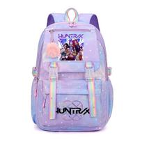 Vaikų Mergaičių Kpop Rumi Mira Zoey Super Žvaigždžių Dainininkų Spausdintas Kuprinė Studento Mokyklinė Kuprinė 44*30*22cm