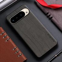 Bambuko medžio rašto odinis dėklas Google Pixel 10 9 8 7 6 5 Pro 9A 8A 7A 6A 5A 4A telefonams Funda Unikalus dėklas Pixel 10 Pro Xl telefonui Pixel 5 black