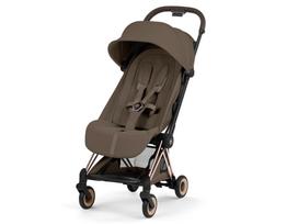 Sportinis vežimėlis Cybex Coya Style vežimėlis Coconut Brown, Rosegold frame