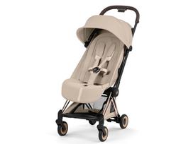 Sportinis vežimėlis Cybex Coya Style vežimėlis Cozy Beige, Rose Gold frame