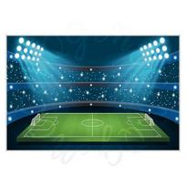 Žolės futbolo aikštės foninė drobė; Mokyklos žaidimų aikštelės žaidimo dekoravimo foninis audinys; Sporto renginio foninė siena 1.2m wide x0.8m high blue