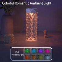 1000ML/400ML Colorful USB Crystal Humidifier Aromatherapy Air Purifier for Bedroom Desktop Home Office Mist Maker 400ML-5H brown