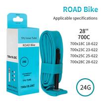 700X18-28C Inner Tube 85mm Presta Valve Presta Valve Tube Stable Tyre Pressure Compact When Folded For Mountain Bikes Presta Valve 65MM blue