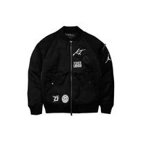 Air Jordan MA-1 Baseballinio Apykaklės Aviatoriaus Striukė sportinė su pamušalu Striukė Juoda Vyriška AV5999-010 S black