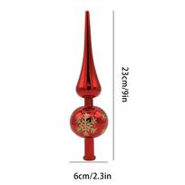 Christmas Tree Toppers Finial Christmas Tree Topper Plating Christmas Tree Topper Christmas Tree Top Decoration Props Seasonal raudona