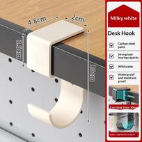 Non-Slip Table Side Bag Hook Carbon Steel Punch Free Portable Hanging Holder for Bags Earphones Travel Use balta