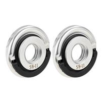 2pcs Steel 5/8 -11 Thread Quick Release Angle Grinder Flange Nut 5/8-11 Grinder Locking Nut for Angle Grinder Replacement Parts