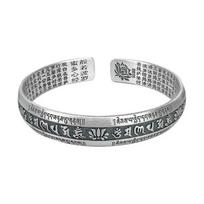 Thai Silver Wealth Transfer Pixiu Copper Coin Men's Bracelet with Dominant Male and Female Personality Heart Classic Bracelet gray