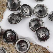 10pcs Vintage Round Flower Metal Buttons, 1.5/2.1cm Gold Silver Black Bronze Clothing Buttons for Shirt Coat, Sewing Accessories 15mm-0.59in-10pcs juoda