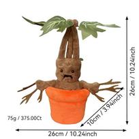 Harry Potter Mandrake Plush Toy Doll Musical Screaming Plant Magical Gift for Fans Q version of mandala grass