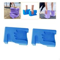 2Pcs Yoga Blocks Gifts Prop for Pilates Stretching Toning Indoor Sports violet mėlyna