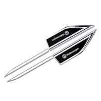 2 vnt. Volkswagen Išskirtinis Automobilio Sparno Metalo Emblema FDSHDJ6 Lipdukai VW GTI Polo Golf Passat Tiguan Arteon Touareg Taigo Caddy Jetta black