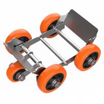 1500 kg talpos transporto priemonės vežimėlis su ratukais Sunkiosios transporto priemonės slydimo padėklai Vežimėlio ratas Automobilių remonto slydimo padėklas Transporto priemonės perkėlimo vežimėlis orange