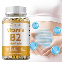 Vitamin B2 (Riboflavin) - Supports a healthy nervous system and energy production. 1 pcs, 60 tablets