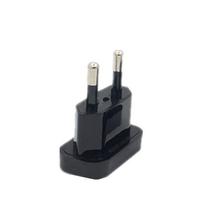 4.0/4.8mm 220V Power Plug Adapter US To EU Euro Europe Plug Power US To EU Plug Converter Travel Adapter Power Converter Outlet 4.8mm gray