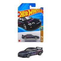 „Hot Wheels“ pagrindinis automobilis „Nissan Skyline GT-R“. (BCNR33) 1/64 Juoda JFN70 black