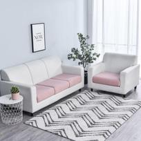 Sofos sėdynės pagalvėlės užvalkalas Elastingas baldas Sofos Apsauga Polar Fleece Pliušinis dėklas sofai 1/2/3 kėdės sofos užvalkalas elastingas Normal Size-1 seat rožinė