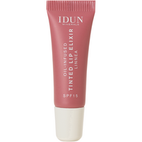 IDUN Minerals atspalvį suteikiantis lūpų aliejus-eliksyras Linnea, 8 ml (spalva vyšnių rožinė - Cherry Rose)