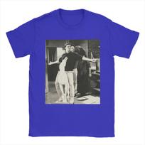 Draugų TV serialas Joey Tribbiani Chandler Bing T-shirt vyrams Unikali 100% medvilnės marškinėliai trumpomis rankovėmis T-shirts 4XL 5XL Drabužiai S gray