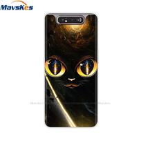 For Samsung Galaxy A80 Case A805 Silicone Soft TPU Phone Case For Samsung A80 2019 A 80 GalaxyA80 A805F A805 SM-A805F/DS Cover for Samsung A80 gray