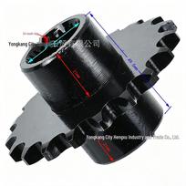 150CC Big Bull ATV Beach Car Front Sprocket, GY6 Engine, 428-19 Tooth 428-19 Tooth Slot Small Front Sprocket gray