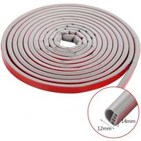 6M D/I Type Soundproof Silicone Rubber Sealing Strip Weather Stripping For Door Window Draught Excluder I Type 9x4mm pilka