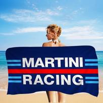 Populiarus M-Martini Racing Logotipas Mikropluošto Paplūdimio Rankšluostis Sugeriantis Greitai Džiūstantis Minkštas Jogos Plaukimo Kurorto Alpinizmo Rankšluostis W60*H130(CM) white