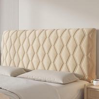 Šiuolaikinė dygsniuota galvūgalio užvalkalas: Viso veido apsauginis skydelis nuo dulkių 90cm Thickened Cotton beige