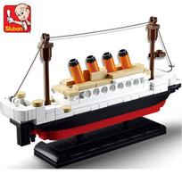 High-Quality Sluban High-Quality Titanic High-Quality Rms High-Quality Ship High-Quality Boat Construction set High-Quality Building High-Quality gray