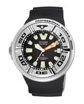 Citizen Professional Diver Watch BJ8050-08E Eco-Drive WR300 Black Rubber Strap Men's