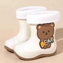 Neslystantys vandeniui atsparūs lietaus batai vaikams: Berniukai, mergaitės, mažyliai ir kūdikiai Inner Length 19 cm (Approx. Size 29-30) white