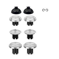NEW Metal Thumbsticks for PS5 PS4 Controller Buttons 3D Analog Stick Joystick Replacement Accessories Parts 8PCS Thumbsticks  white