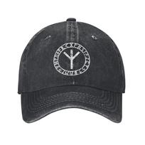 Unisex Baseball Hats Algiz Runes Amulet Norse Odin Thor Viking Paganism Denim Summer Sports Baseball Caps Hip Hop Cap Casquette One Size gray