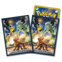 Pokemon Center Original Trading Card Game Deck Case Growlithe Tyranitar Ampharos Shield Design W95 x D18 H140mm black