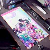 Large PC Gaming Zenless Zone Zero Mouse Pad Laptop Keyboard Non-slip Office Accessories XXL Gamer New Kawaii Girls ZZZ Desk Mats 30cmx80cm gray