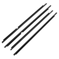 4 vnt. Chromuotos/Juodos Langų Gumos Apdailos Toyota Land Cruiser LC100 Serijai, Lexus LX470 1998-2007 Weatherstrip 75740-60030 juoda