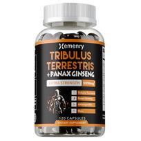 Xemenry - Tribulus Terrestris and Ginseng Complex Capsules - 9200 mg - Energy, Sports 120*1