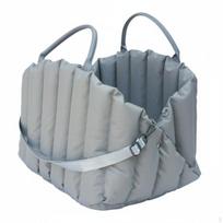 Gyvūnų transportavimo dėžė, Šuo Katė Minkštašonė, Nešiojama, Kelioninė M Juoda 55x42x42cm šviesiai pilka spalva