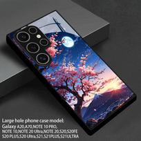 Fuji Mountain Pattern 2D Phone Case for Samsung S26 S25 S24 S23 S22 S21 S20 A56 A36 A16 Tempered Glass Protective Cover Galaxy A23 blue