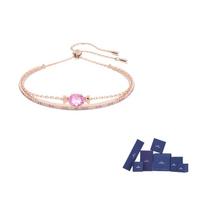 Swarovski Rose Gold tone Plated Bangles Women's Pink 5630873 M-Brand Original Box rožinė