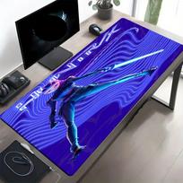 KPop Demon Hunters Print Mouse Pad, Anti‑Slip Desktop keyboard Mat, for PC Laptop Gaming Working Daily Use, Cool Festival Surprise Gift 30cmx60cm blue
