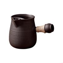Chinese Ceramic Teapot with Side Handle Stove Teas Warmer Infuser Kettle for Home Indoor and Camping Picnics Brewing P9YB China Mainland black