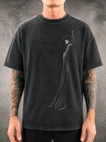 Berserk Guts Stance Mineral Washed Graphic Shirt | Heavyweight Oversized Tee | Vintage Streetwear 120 black