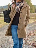 Cross2026 Autumn/Winter Women's Mid-Length Thickened Wool Overcoat XL kupranugaris