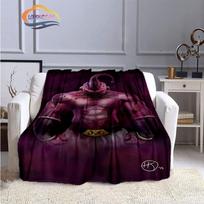 Japonų animacijos personažas Majin Buu 3D spausdintas lovatiesės pledas Anime personažai Buu flaneliniai pledai Mesti pledai 75x90cm gray