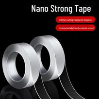 Nano Waterproof Double-Sided Tape - Strong Adhesive, Traceless, Anti-Slip Fixing Roll Square 10 Pieces gray